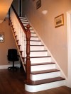 Mahogany and White stairscase