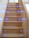 Cut String Staircase with LED Lights by Haughey Joinery, Donegal